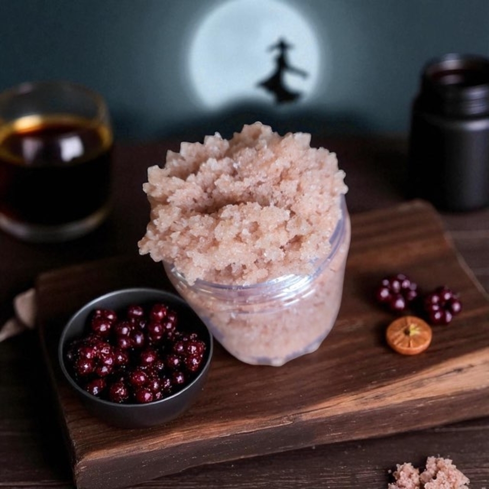 Witches Wine Pink Himalayan Luxurious Salt Exfoliating Scrub Orchid & Vine
